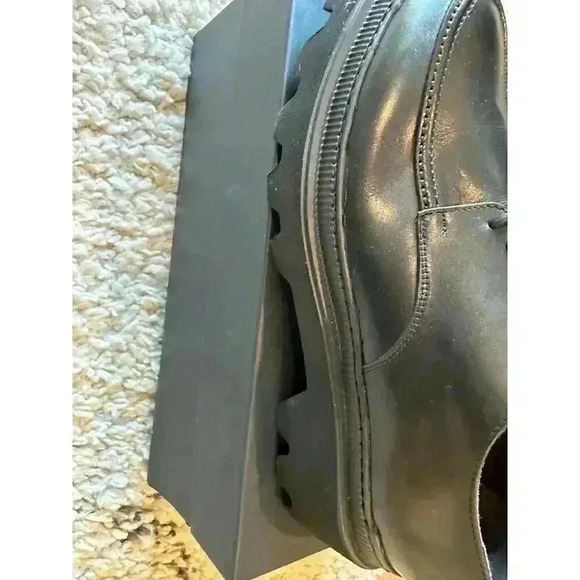 8 By Yoox Black Lace-Up Shoes Italian Size 45 - Step Up in Style - Picture 6 of 10